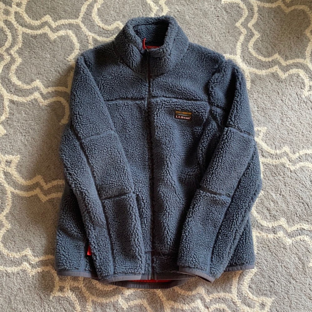 LL Bean fleece jacket.